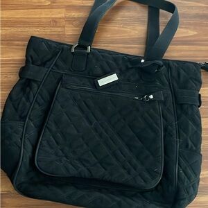 Vera Bradley Black Quilted Tote Bag